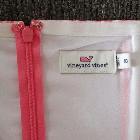 💖HTF Vineyard Vines💖 - Caning Print Silk Halter Dress - Picture 3 of 12
